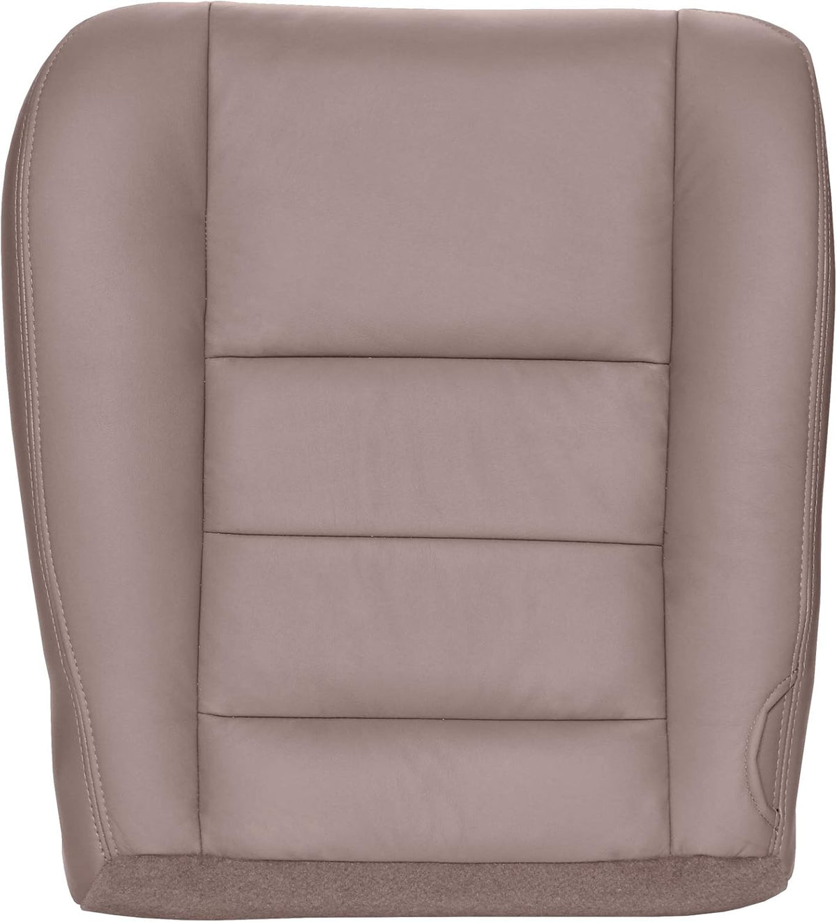 Driver Bottom Replacement Leather Seat Cover - Medium Pebble Tan W158