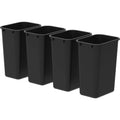 Black Wastebaskets H25067