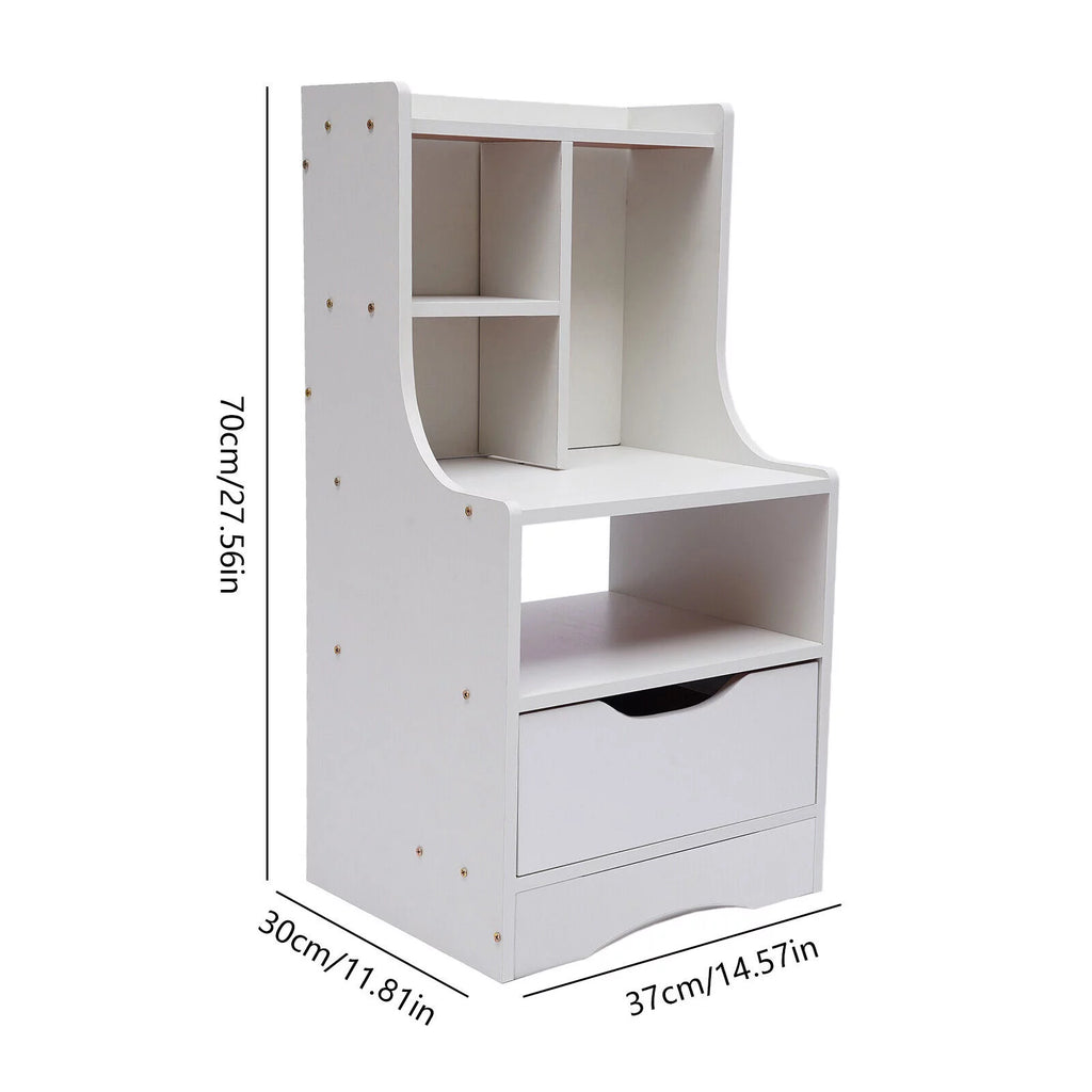 Wooden Nightstand with Drawer I963869