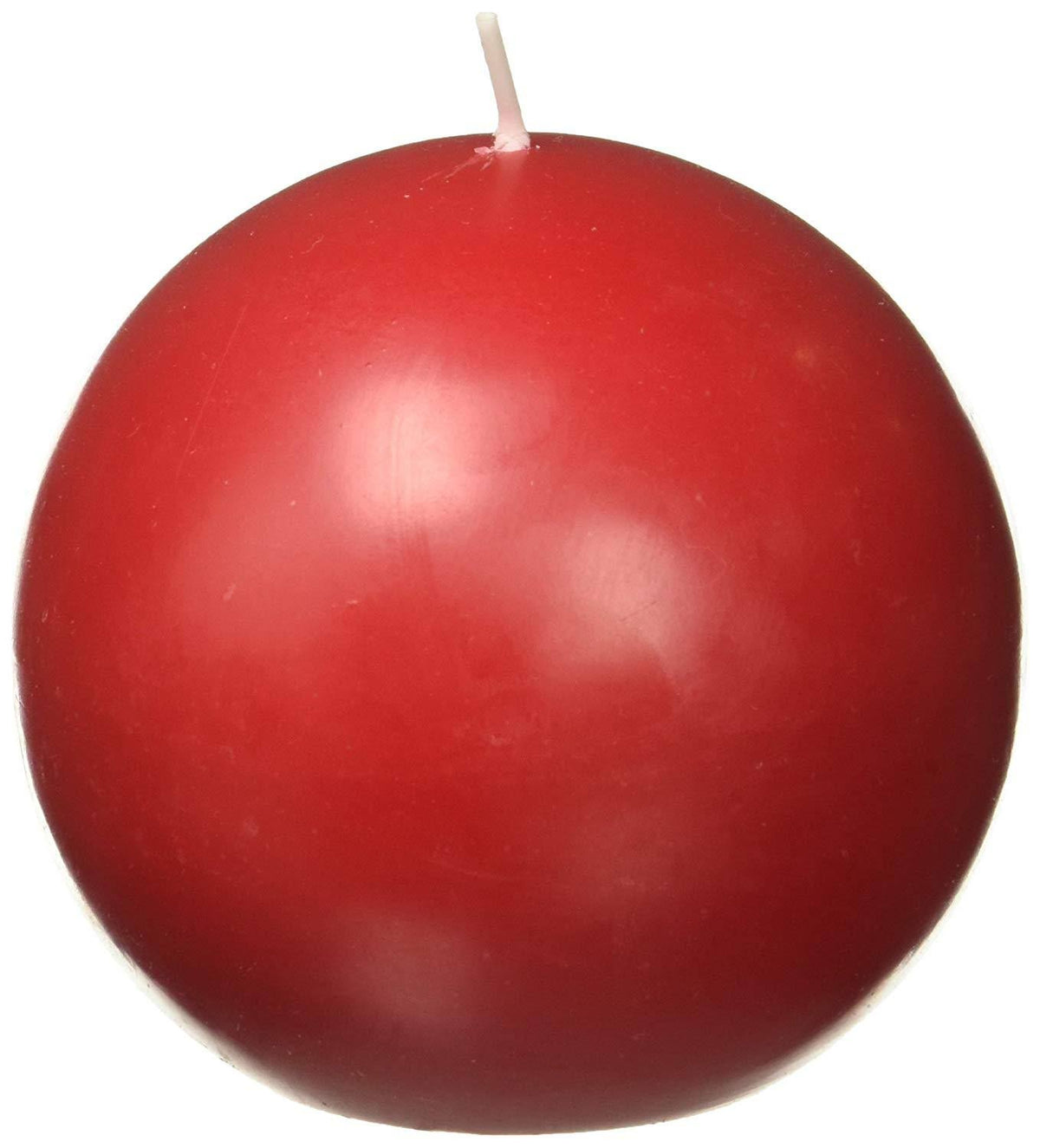 Red 4-Inch 2-Piece Ball Candles H9070
