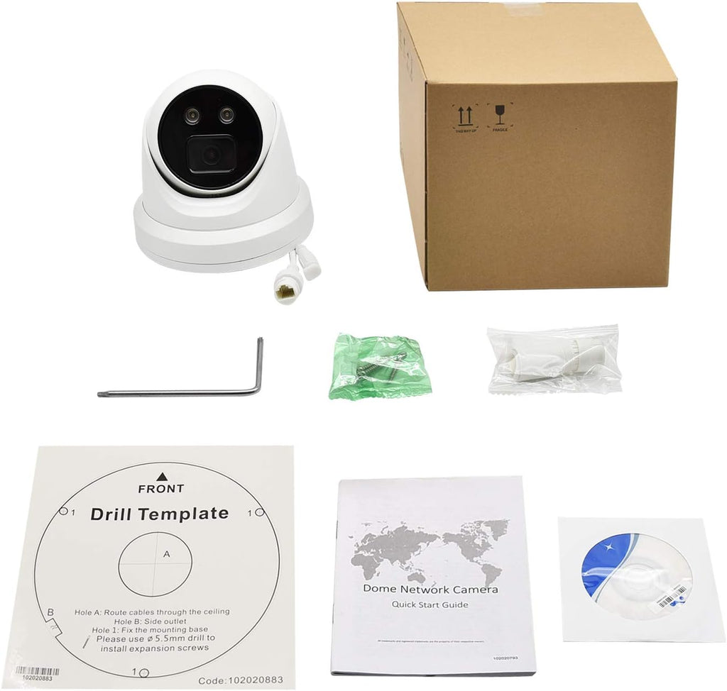 4MP POE IP Camera with Built-in Microphone and SD Slot P703