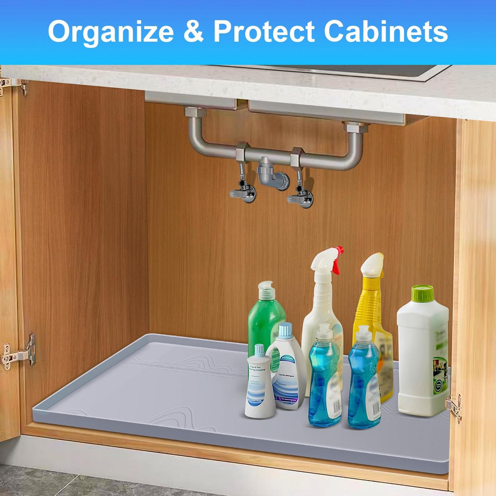 Light Grey Silicone Under Sink Mat I84243