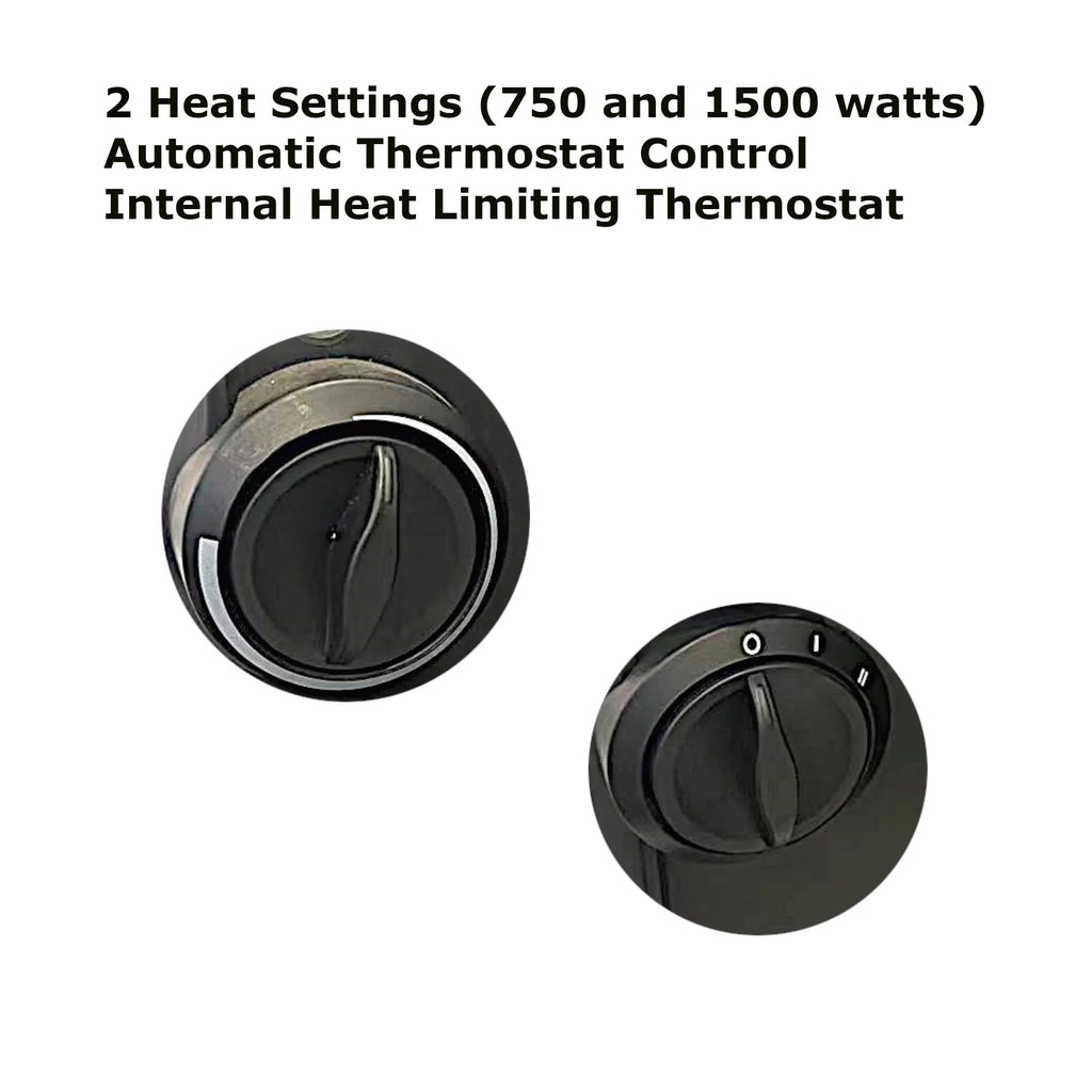 25" Electric Baseboard Convection Heater, Black O6783