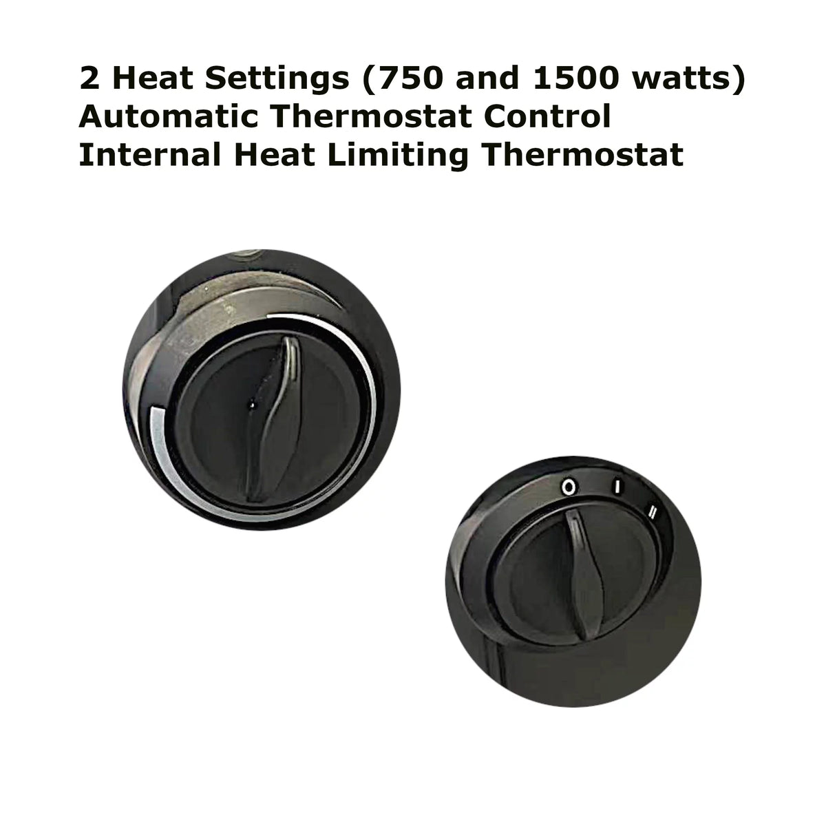 25" Electric Baseboard Convection Heater, Black O6783