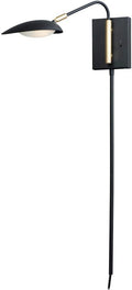 Black Satin Brass 1-Light LED Wall Sconce S845632