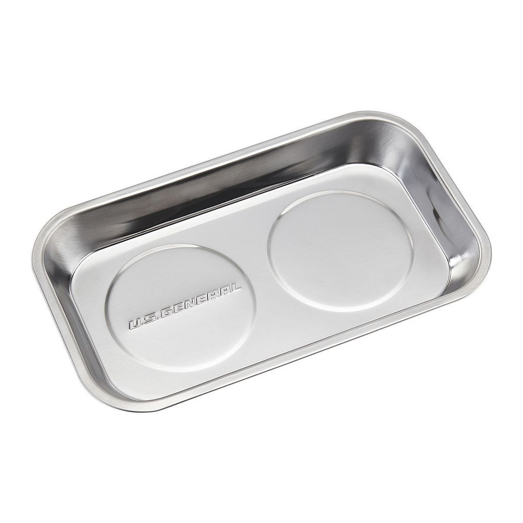 9-1/2 in. x 5-1/2 in. Magnetic Stainless Steel Parts Tray Y5341