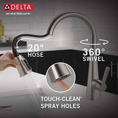 Single-Handle Pull-Down Kitchen Faucet, SpotShield Stainless C867