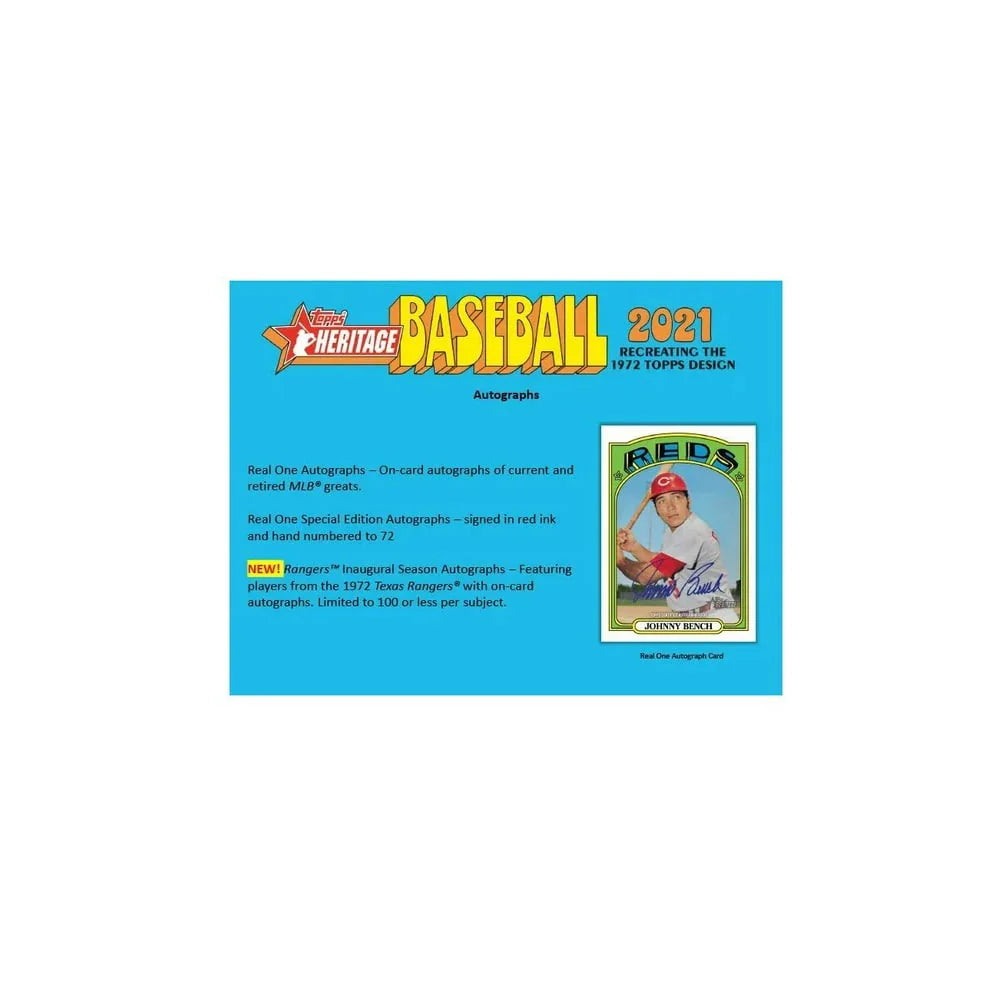 2021 Heritage Baseball Trading Card Box B2379