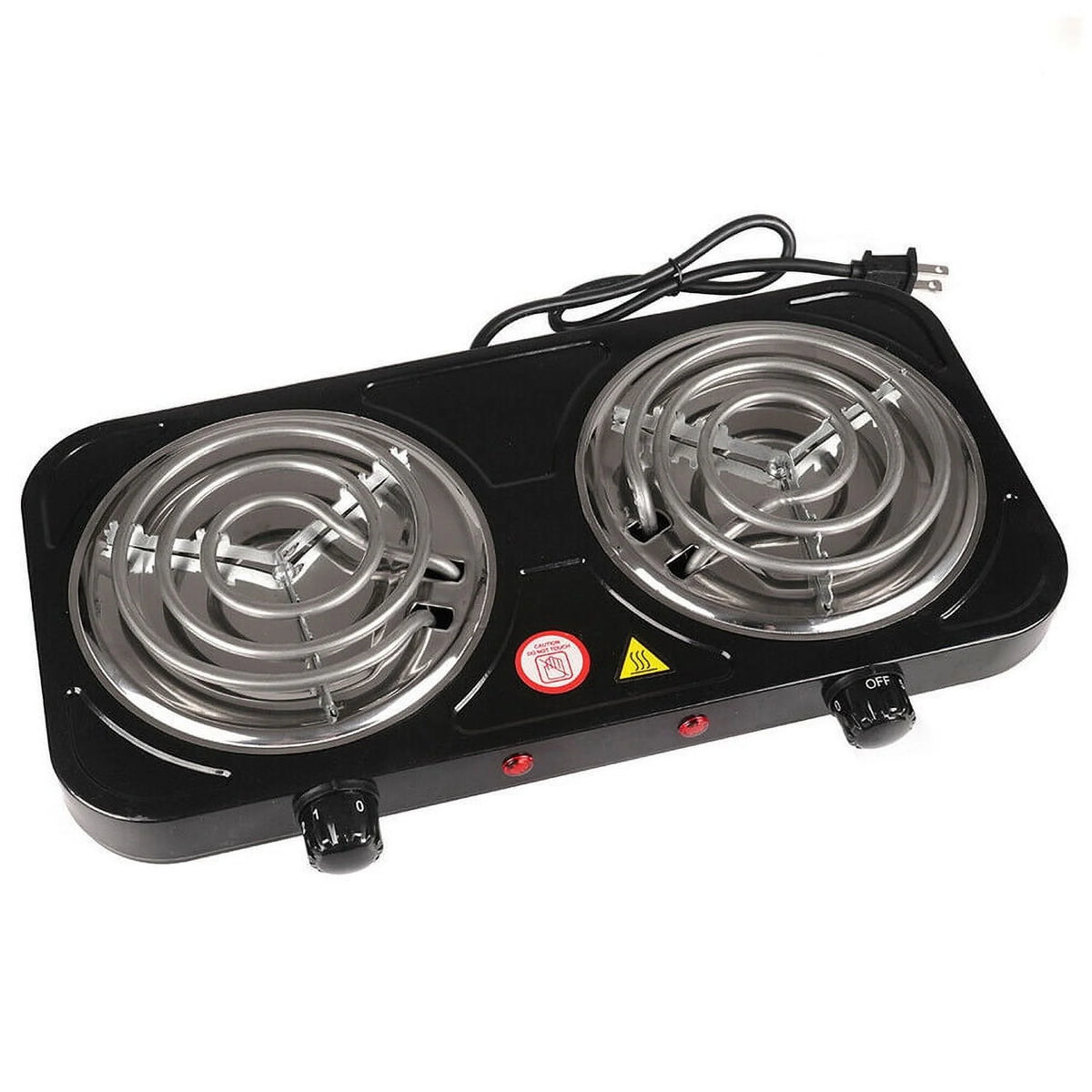 Electric Double Burner Hot Plate Cooking Stove Q6596