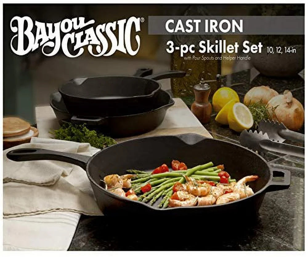 3 Piece Cast Iron Skillet Set S70036