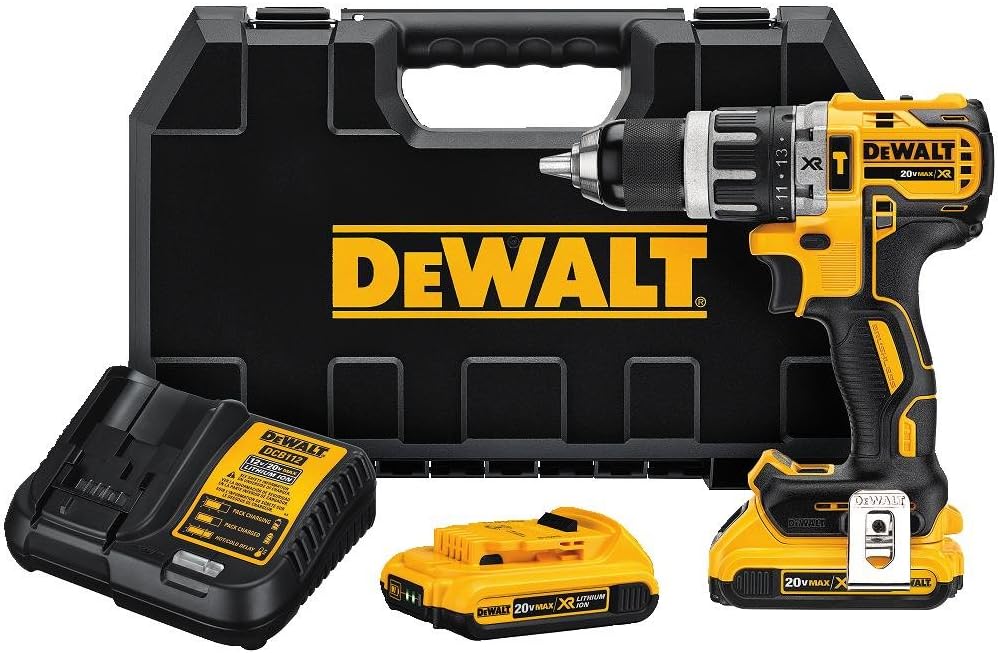 20V MAX XR Compact Hammer Drill Kit, 1/2-Inch, 2.0-Amp Hour Q4416