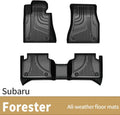 Black TPE All Weather Car Floor Mats Full Set A1190