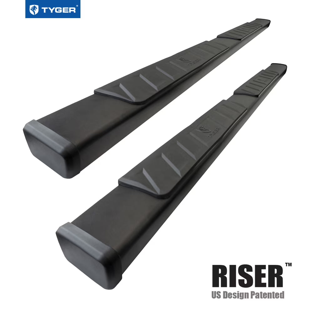 4" Riser Running Boards Side Step Rails Nerf Bars V1298