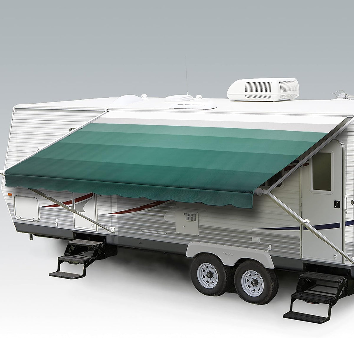 Heavy Duty Weatherproof Vinyl RV Awning Fabric Replacement K356