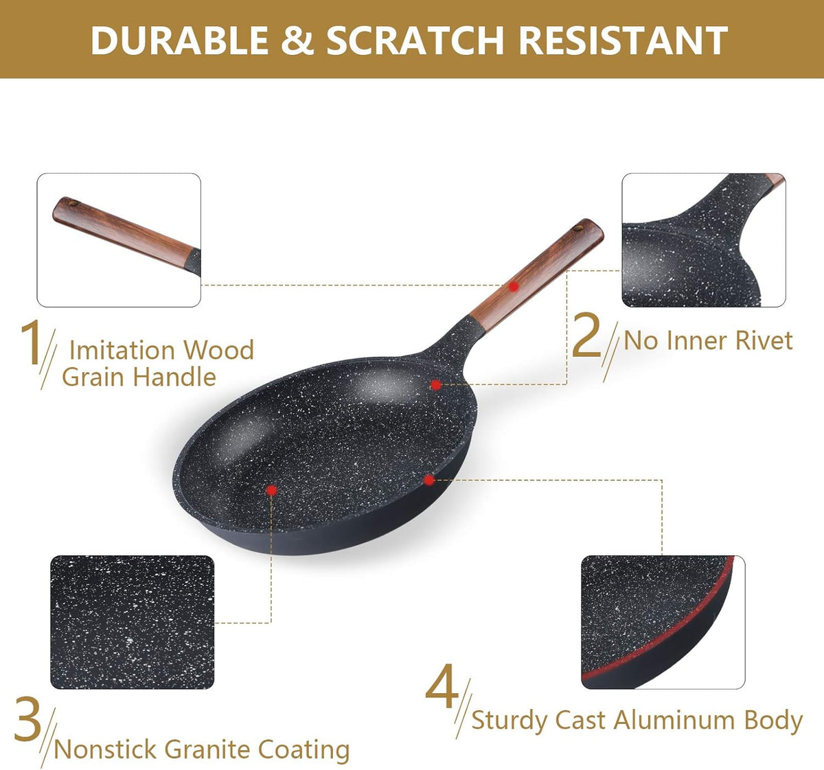 12 Piece Nonstick Die-cast Aluminum Cookware Set A835338