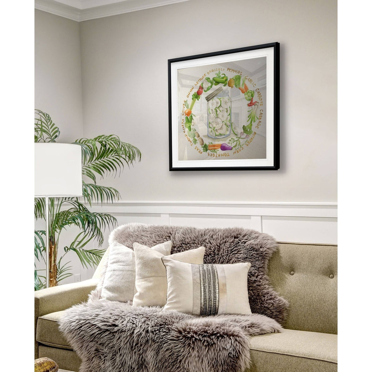 Framed Giclee Print 22X22 A987
