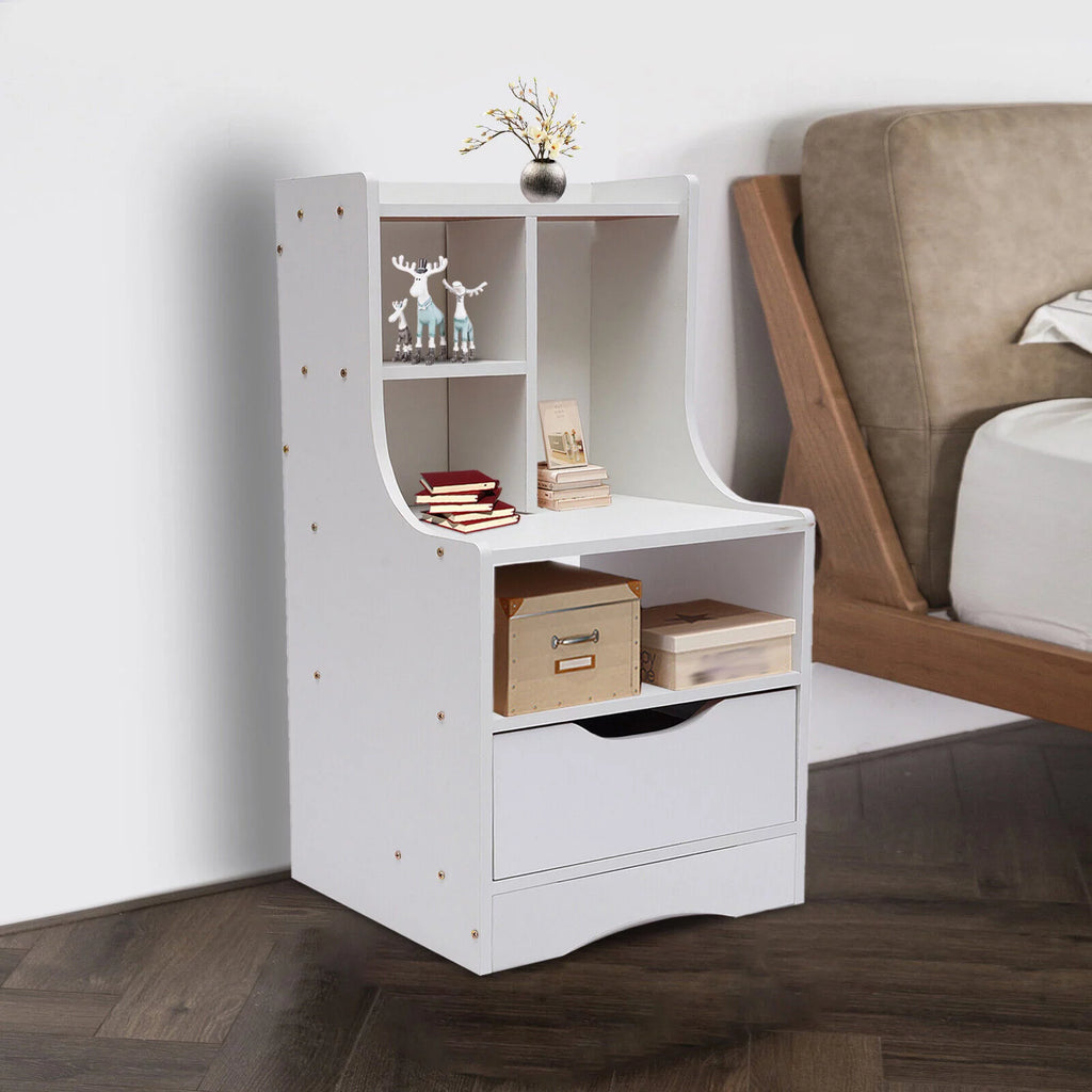 Wooden Nightstand with Drawer I963869
