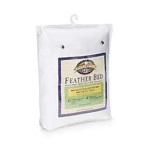 California King Featherbed Protector in White I50352