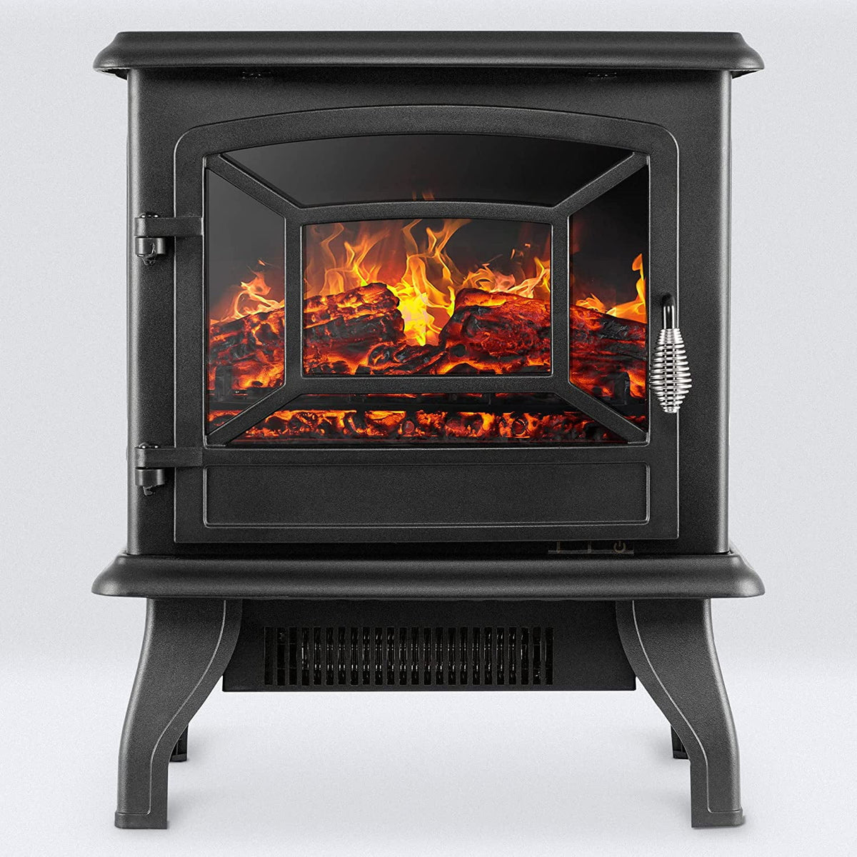 17 Inch 1400W Portable Electric Fireplace Heater with 3D Flame Effect M26388