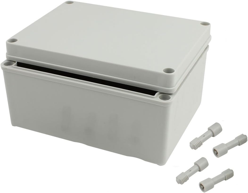 8x8x5.2 IP67 Dustproof Junction Box Gray Pack of 2 C8901
