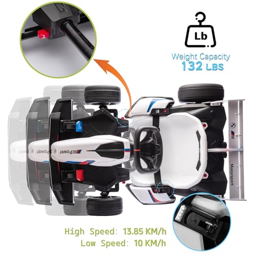 White 36V Electric Go Kart U8757