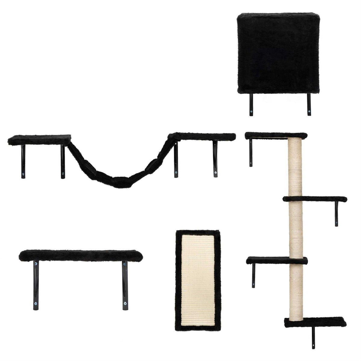 Wall Mounted Shelves Set Cat Tree R66622