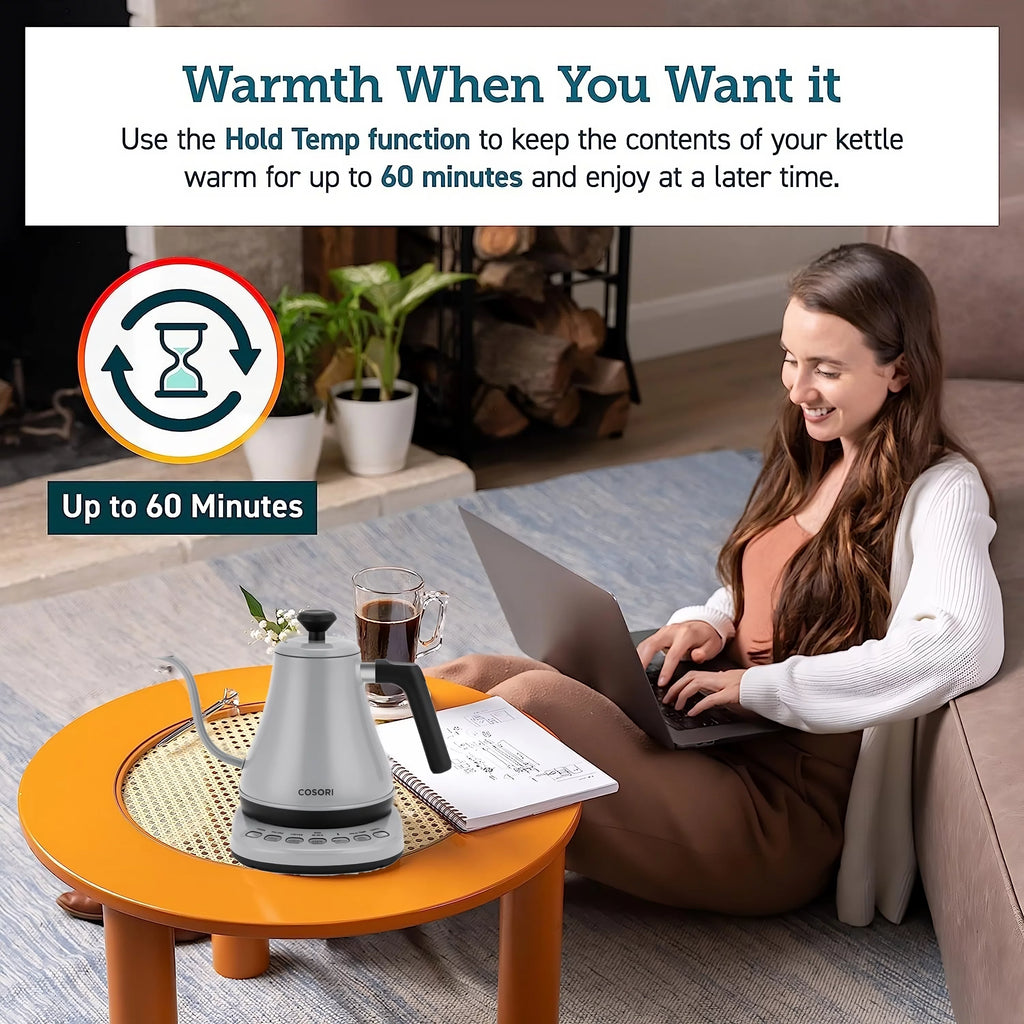 Stainless Steel 0.8L Gooseneck Kettle W1504