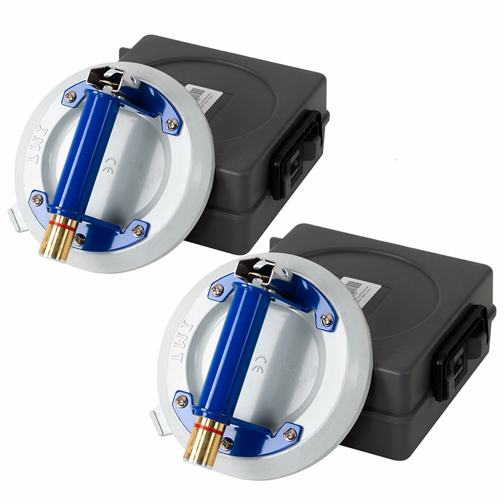 2 Pack 8 Glass Suction Cup with Metal Handle and Pump K8826