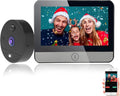 Digital Peephole Door Viewer WiFi Doorbell Camera 1080P Video Intercom 4.3 inch Monitor I18423