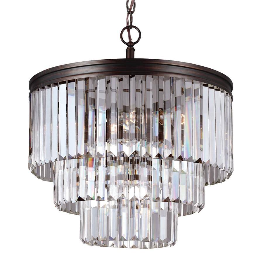 Antique Brushed Nickel Four-Light LED Chandelier U751