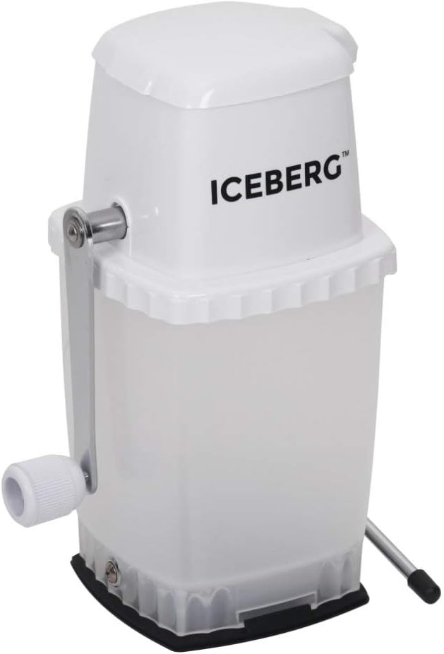 Ice Crusher with Stainless Steel Blades and Suction Base, Manual Hand Crank C59513