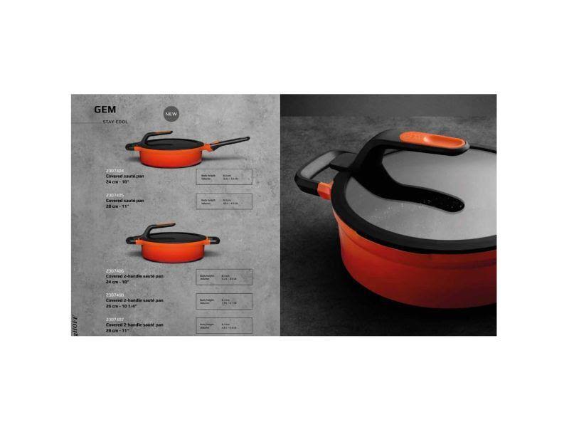 Cast Aluminum Non-Stick Covered Saute Pan B662