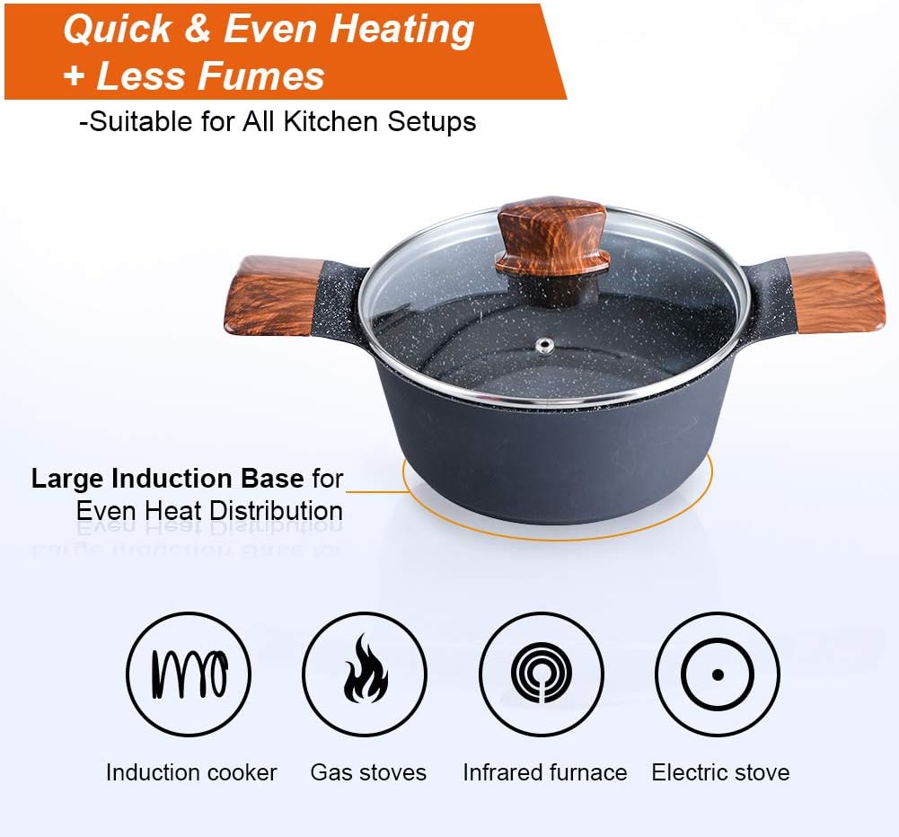 12 Piece Nonstick Die-cast Aluminum Cookware Set A835338