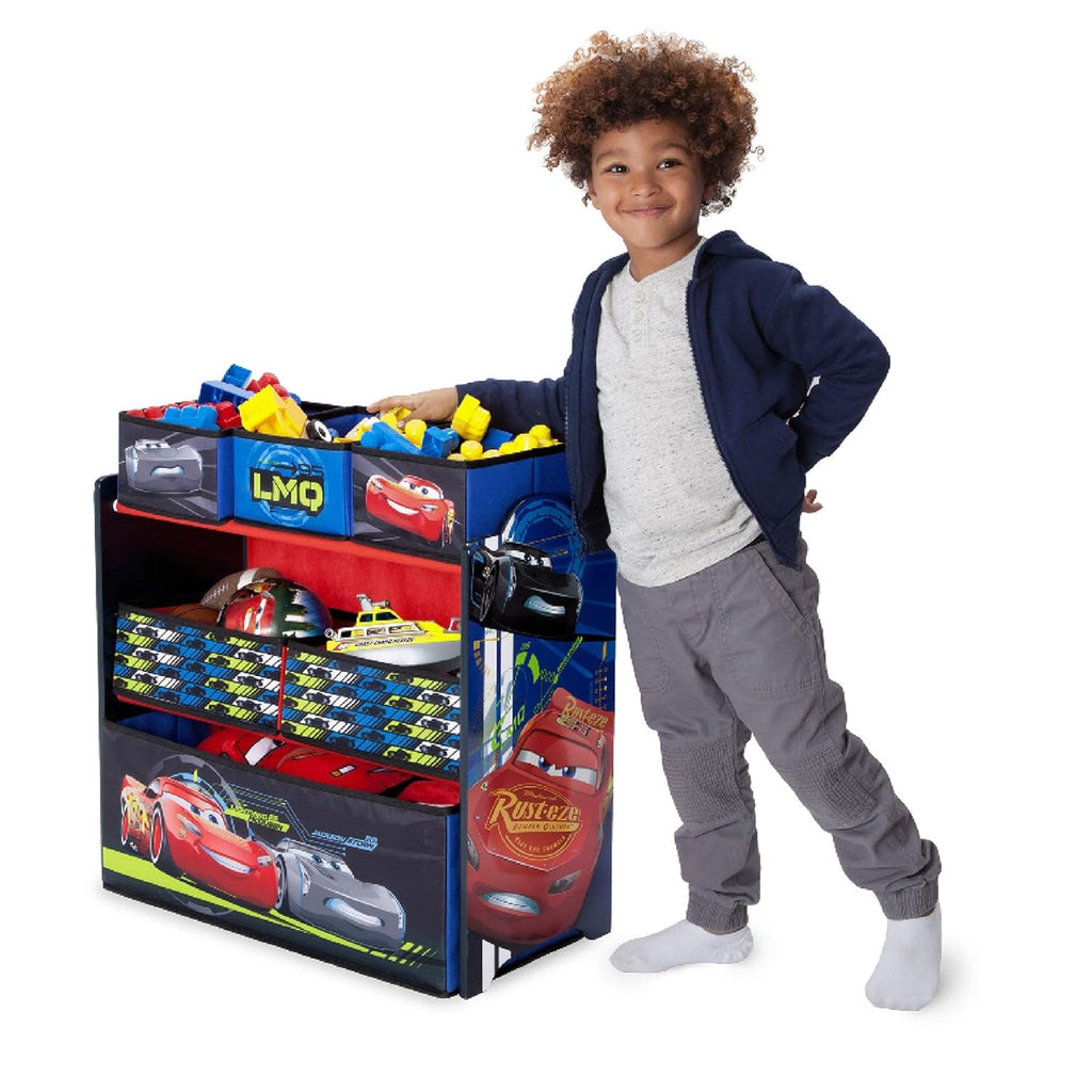 Toy Organizer and Kids Table and Chair Set With Storage (2 Chairs Included) I3767