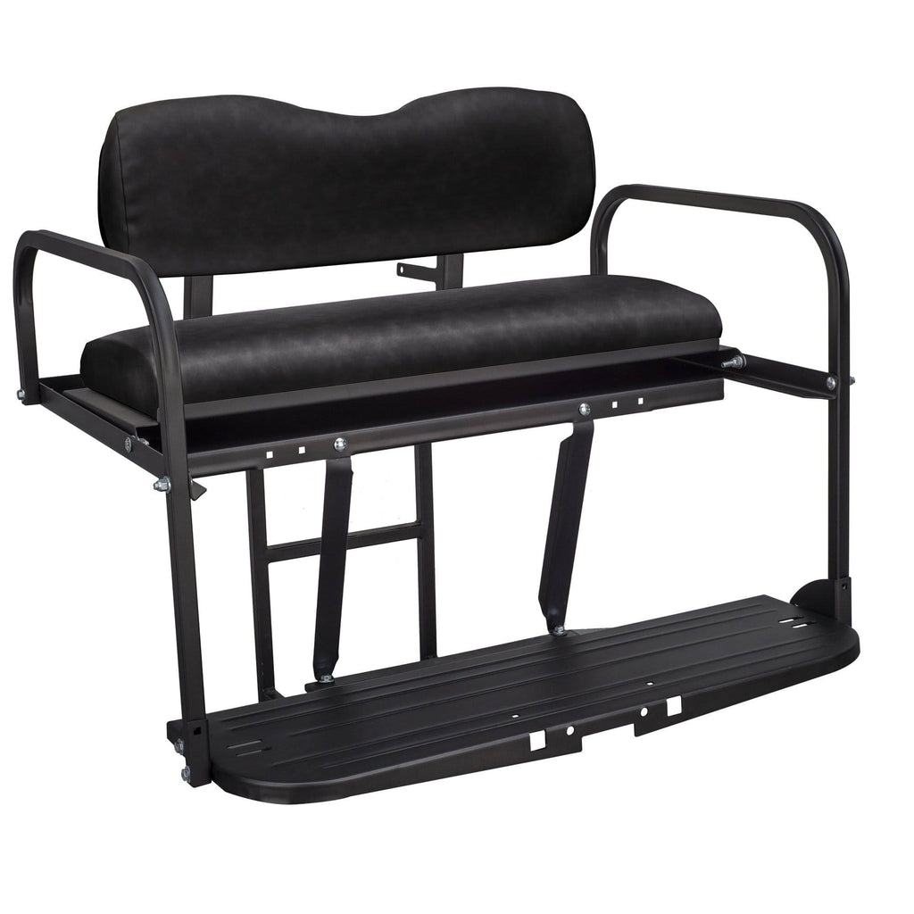 Aluminum Black Golf Cart Rear Flip Seat Kit A6069