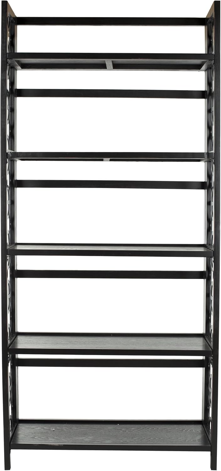 Black 5-Shelf Bookcase Y36077