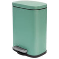 1.32 Gallon Matte Green Stainless Steel Step on Trash Can I130