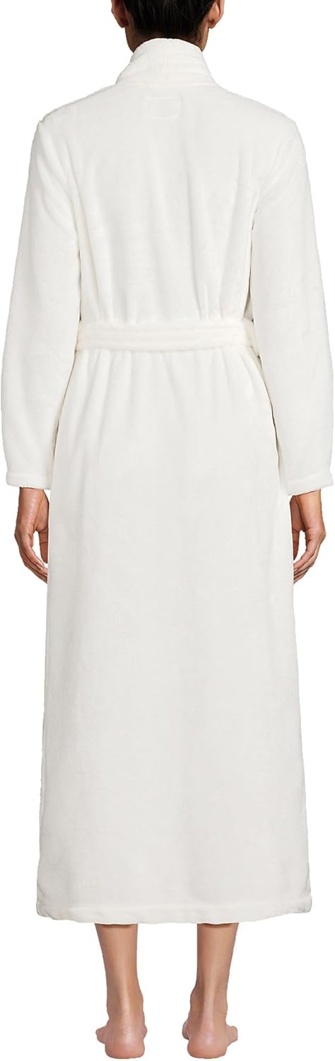 Ivory Petite Medium Long Wrap Robe X4765