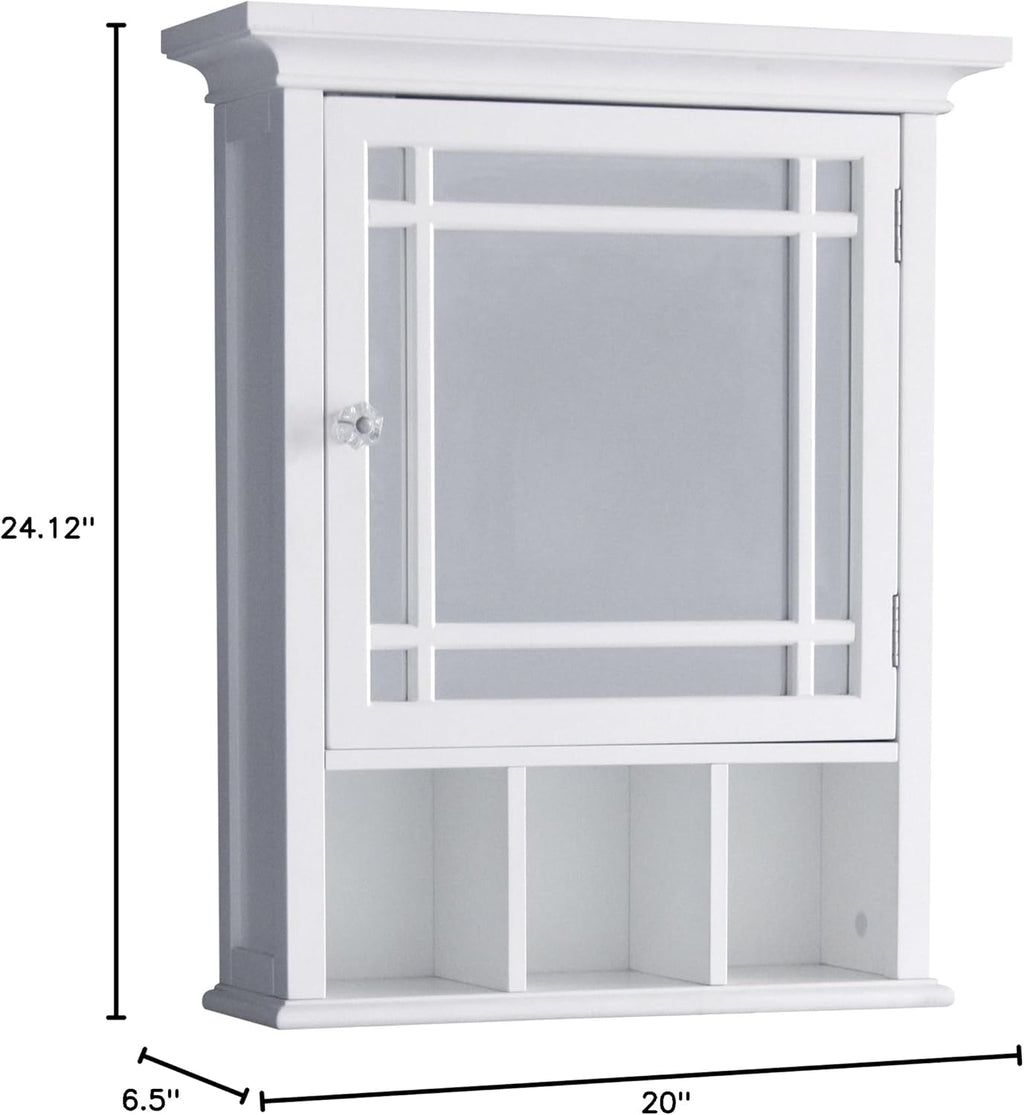 White Bathroom Cabinet U304567