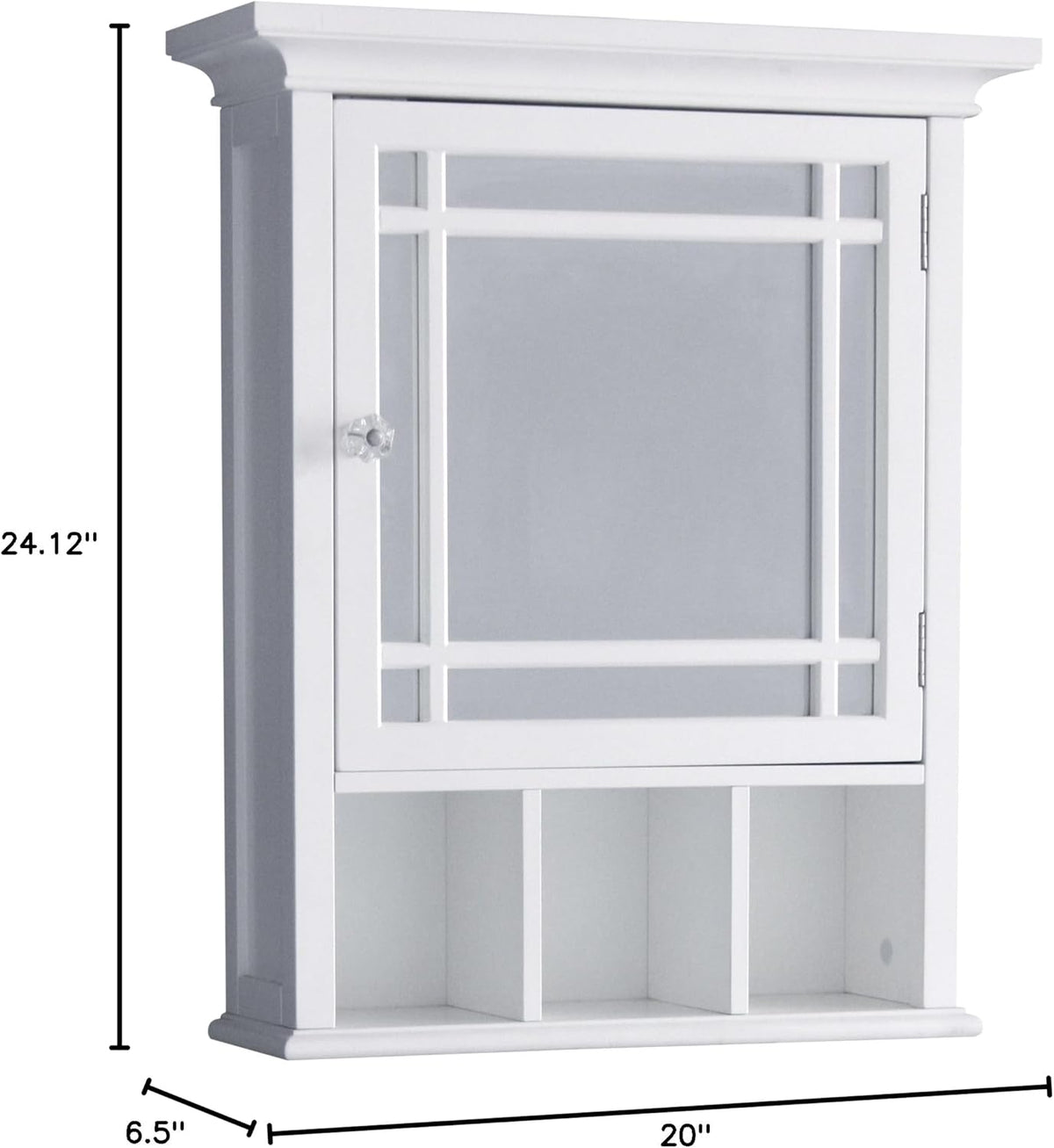 White Bathroom Cabinet U304567