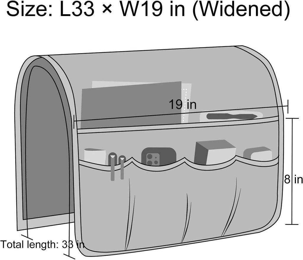 Sofa Armrest Organizer with 6 Pockets C295925