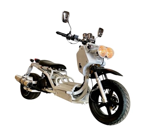 50cc Stretched Scooter Automatic Transmission Wide 205/30-12 Rear Tire Street Legal Moped V574457