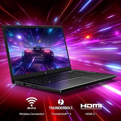 15.6" 144Hz FHD IPS Gaming Laptop, Intel i7-13620H, RTX 4060, 32GB DDR5 RAM, 1TB SSD J253
