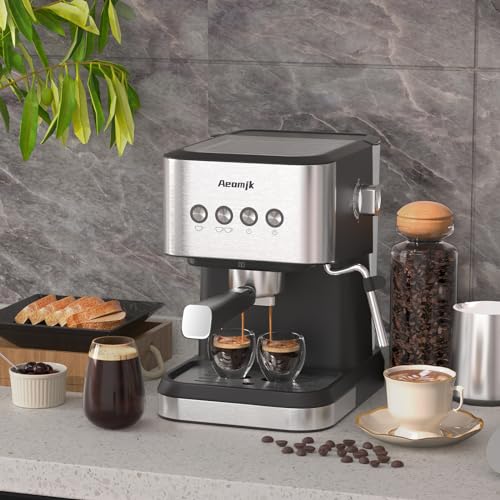 20 Bar Espresso Machine with Milk Frother Steam Wand, 50oz Water Tank K6507