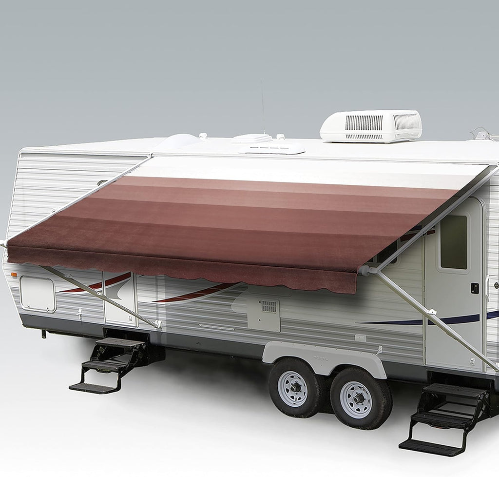 Heavy Duty Weatherproof Vinyl RV Awning Fabric Replacement K356