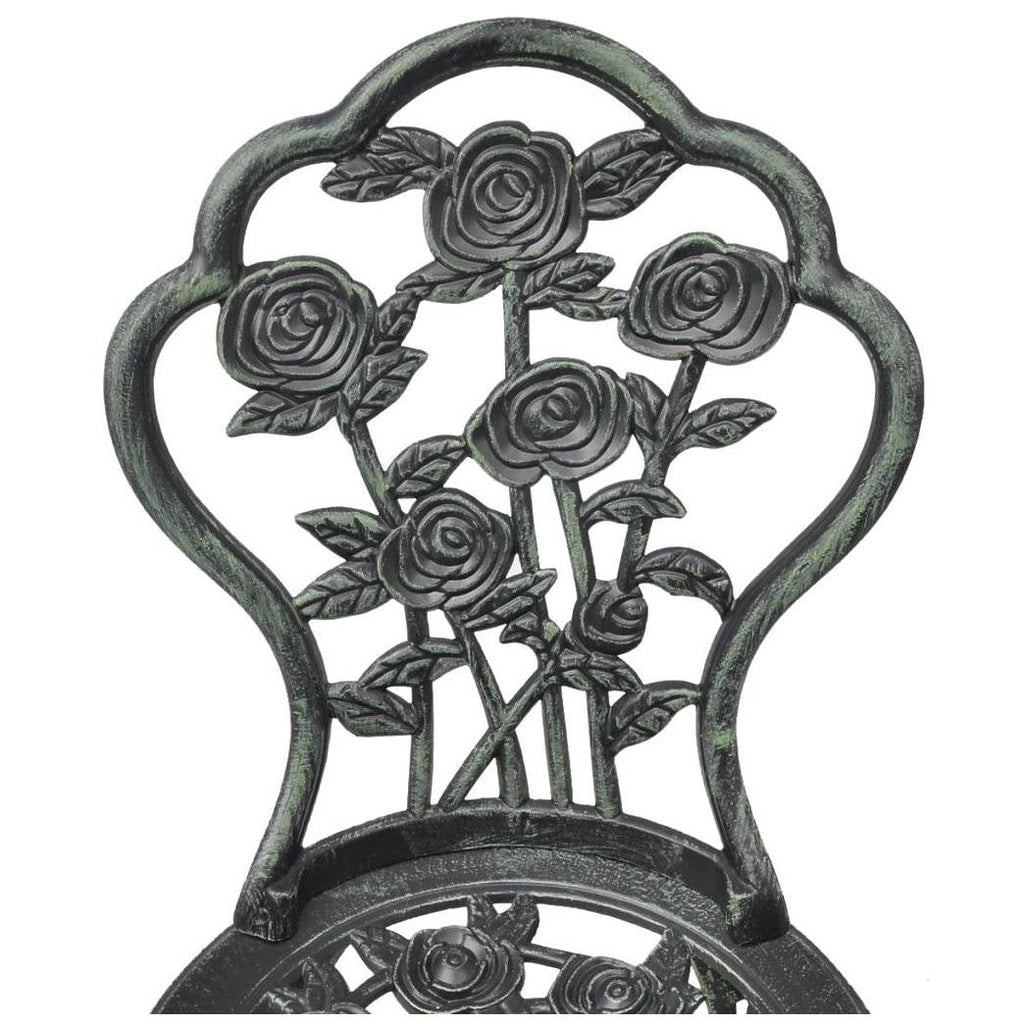 Green Cast Aluminum Three Piece Bistro Set P299