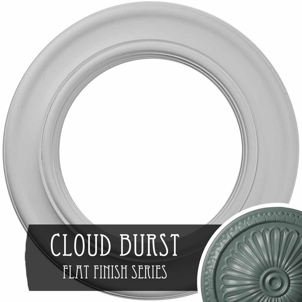 20 7/8 inch x 12 7/8 inch x 1 inch Hand-Painted Ceiling Medallion F92786