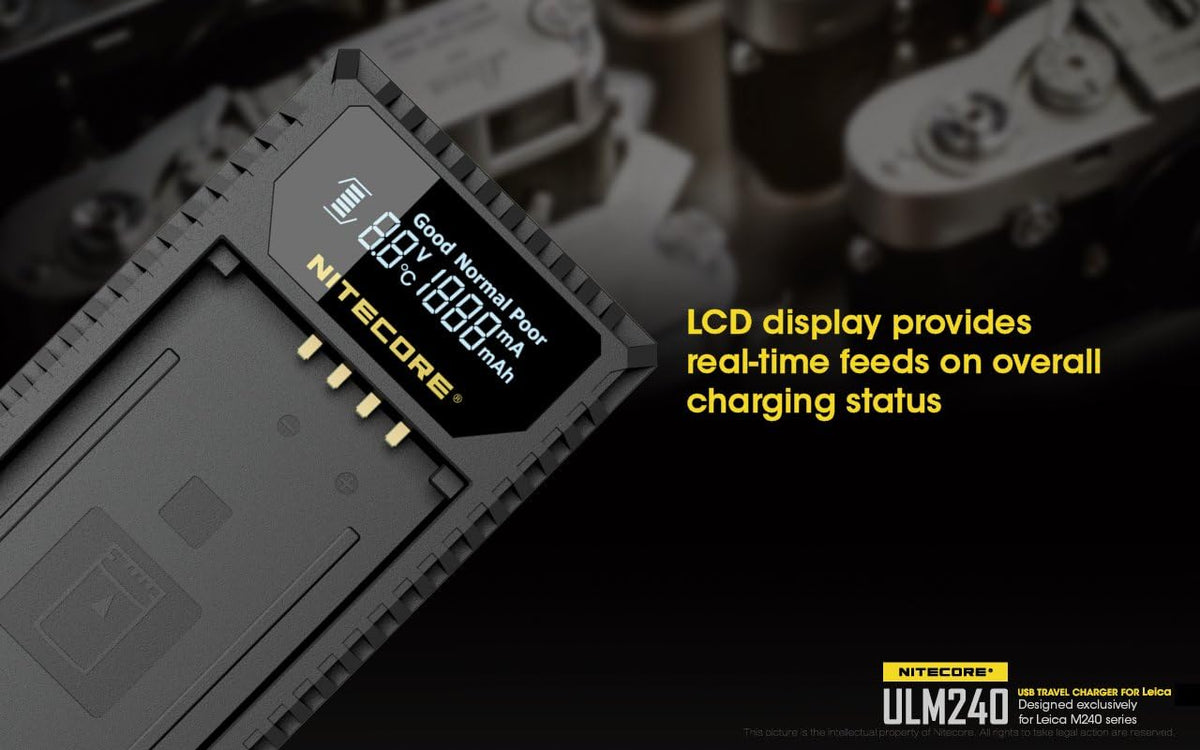 USB Charger for Leica BP-SCL2 Batteries I948633