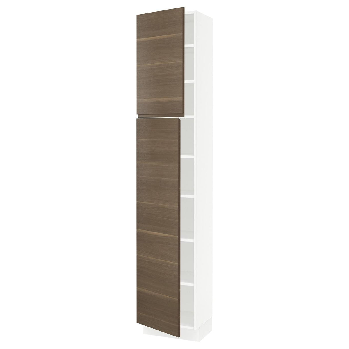 White High Cabinet with Shelves and 2 Doors O96068