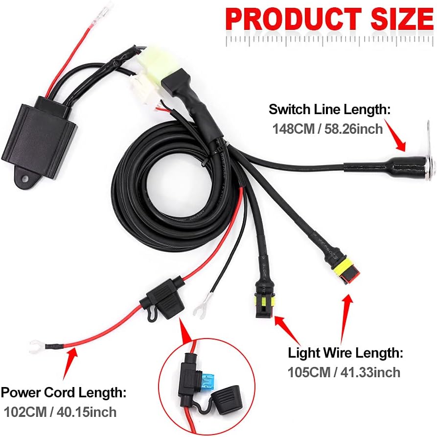 White/Yellow/Strobe 60W LED Motorcycle Spotlight A417361